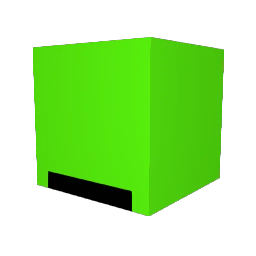 BOBPOP_0710 Minecraft avatar head, 3D render