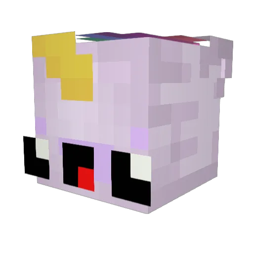 BOBTHEMAGICPONY Minecraft avatar head, 3D render