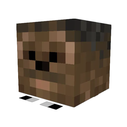 BOBTehBLOCK Minecraft avatar head, 3D render