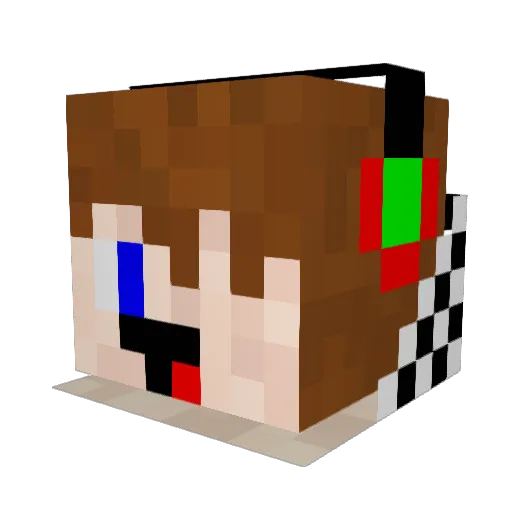 BOBWUZHERE2001 Minecraft avatar head, 3D render