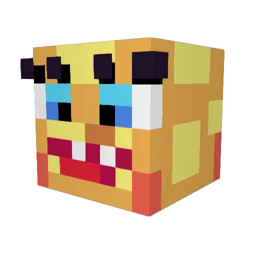 BOBY_CHOUCHOU Minecraft avatar head, 3D render