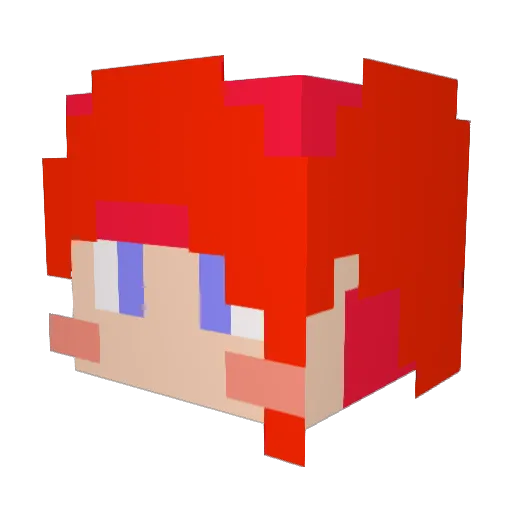 BOB_CEO Minecraft avatar head, 3D render