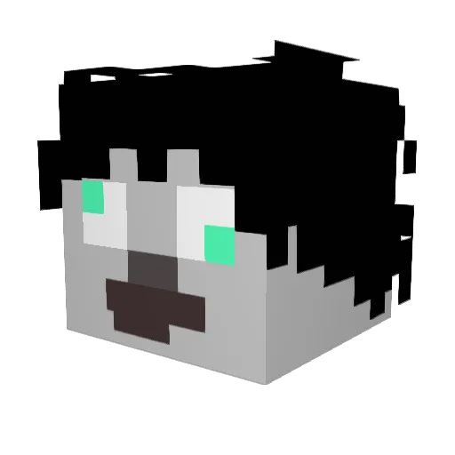BOCAPY Minecraft avatar head, 3D render