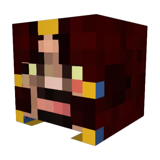 BOCETO Minecraft avatar head, 3D render