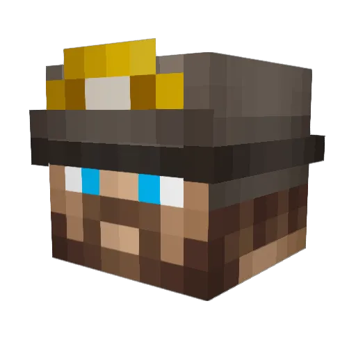 BOCIANPAN Minecraft avatar head, 3D render
