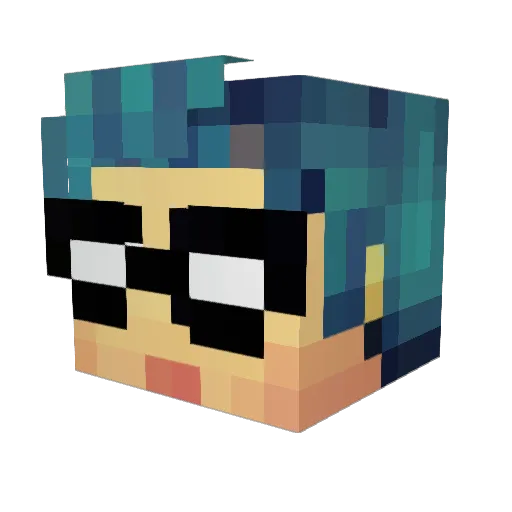 BODOKETEC Minecraft avatar head, 3D render