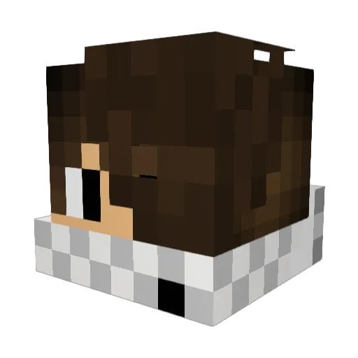BOG_IGRE Minecraft avatar head, 3D render