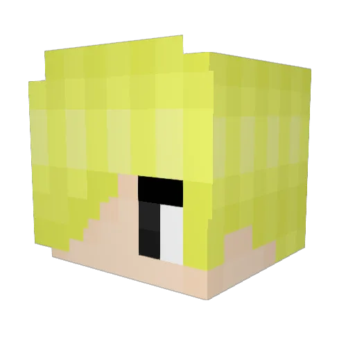 BOHOIM Minecraft avatar head, 3D render
