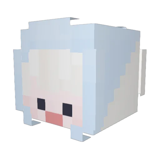 BOKKMA Minecraft avatar head, 3D render