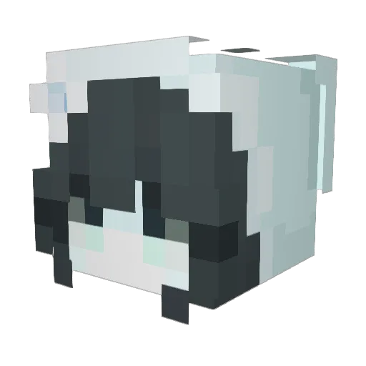 BOKMANI Minecraft avatar head, 3D render