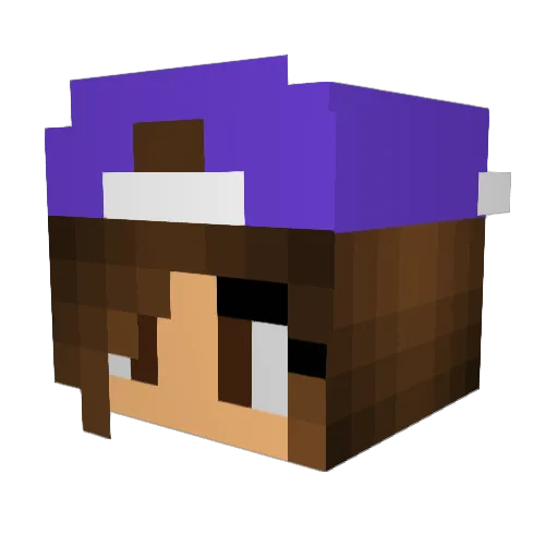 BOLICRAFT132 Minecraft avatar head, 3D render