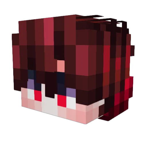 BOMHUBZ Minecraft avatar head, 3D render