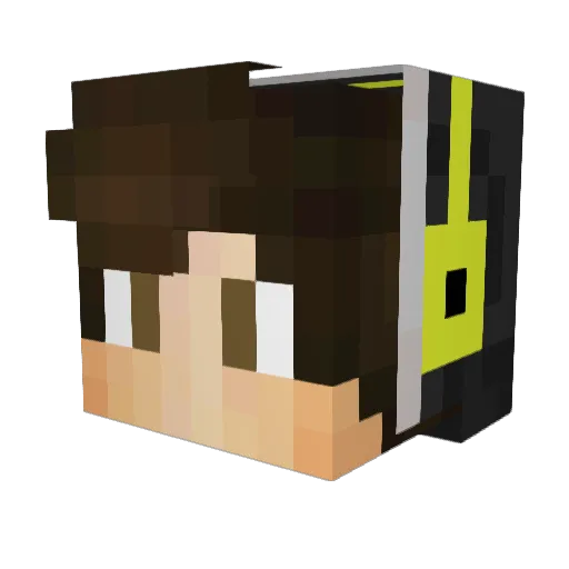 BOMJAPA Minecraft avatar head, 3D render