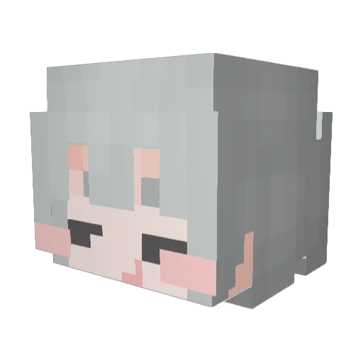 BOMYAE Minecraft avatar head, 3D render