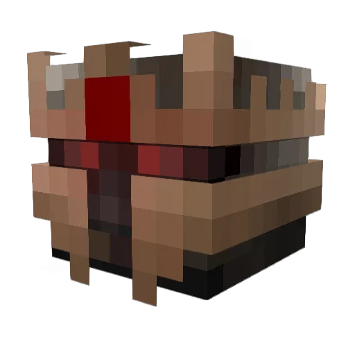BON660 Minecraft avatar head, 3D render