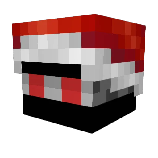 BONDA3 Minecraft avatar head, 3D render