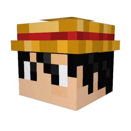 BONG007 Minecraft avatar head, 3D render