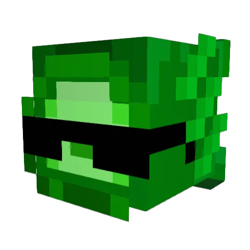 BONOJOONG Minecraft avatar head, 3D render