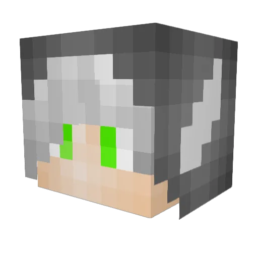 BOOMEmmett Minecraft avatar head, 3D render