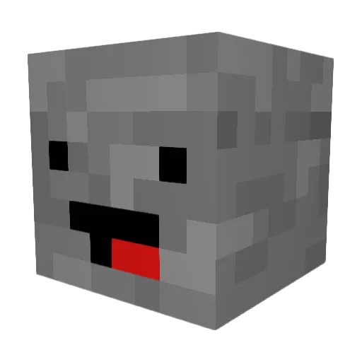 BOOMINGBREAD Minecraft avatar head, 3D render