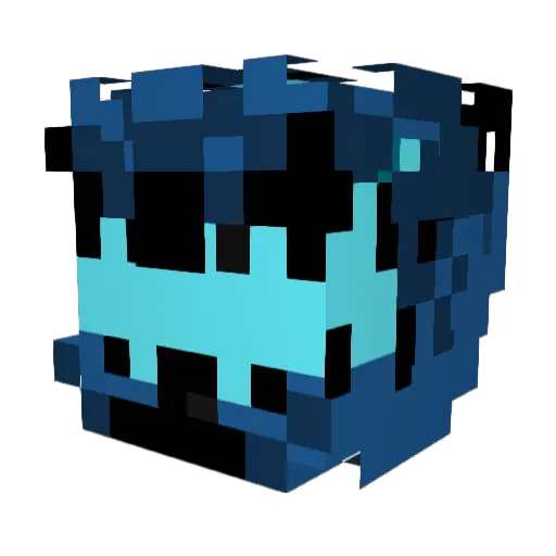 BOOMSUNNYD Minecraft avatar head, 3D render