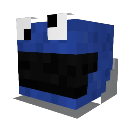 BOOM_RHINO Minecraft avatar head, 3D render
