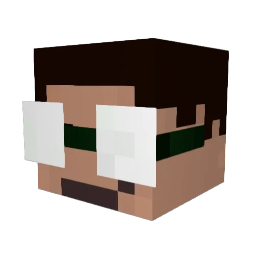 BOOMerwang555 Minecraft avatar head, 3D render