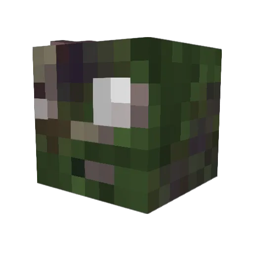 BOON0909 Minecraft avatar head, 3D render