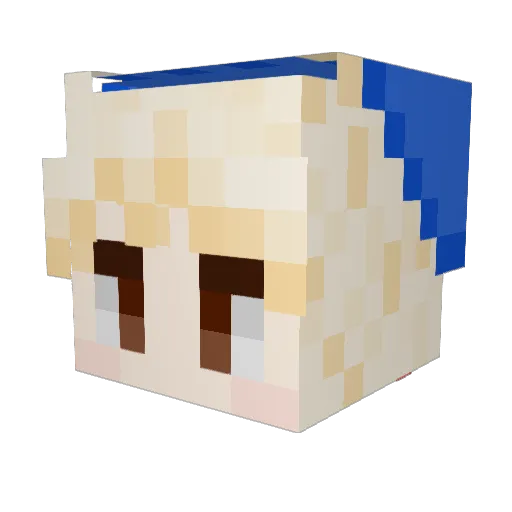 BOOTEASE Minecraft avatar head, 3D render