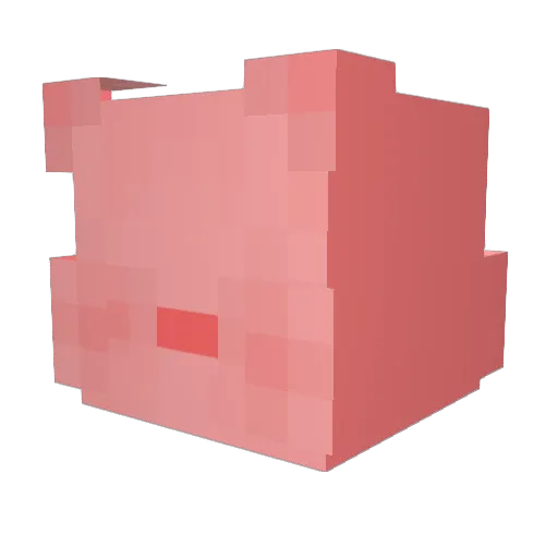 BOO_B Minecraft avatar head, 3D render
