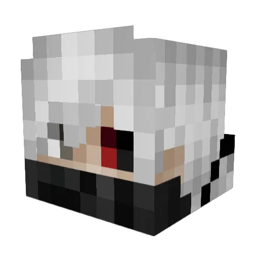 BORCSI Minecraft avatar head, 3D render