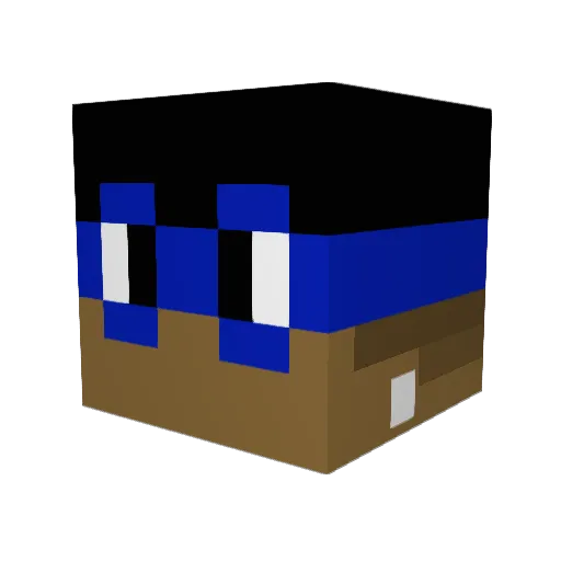 BORDINHOM336 Minecraft avatar head, 3D render