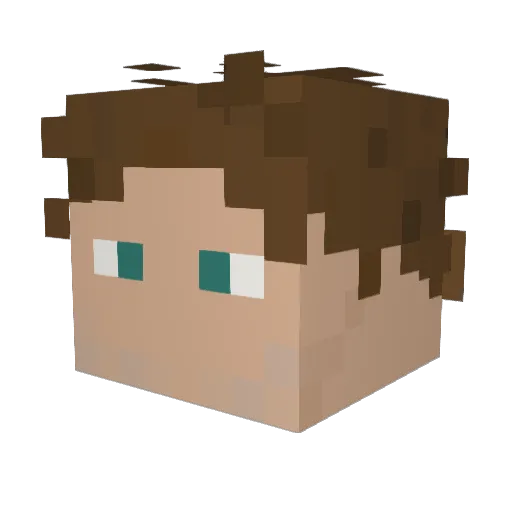 BORISbl4 Minecraft avatar head, 3D render