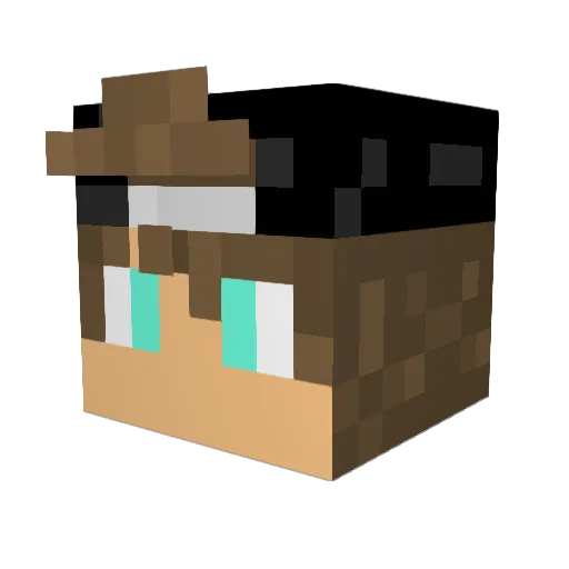BOS2121 Minecraft avatar head, 3D render