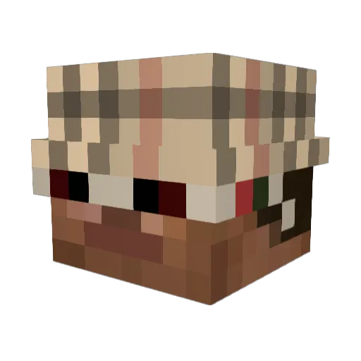 BOSAN21 Minecraft avatar head, 3D render