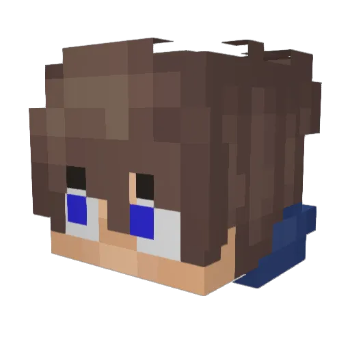 BOSH02 Minecraft avatar head, 3D render