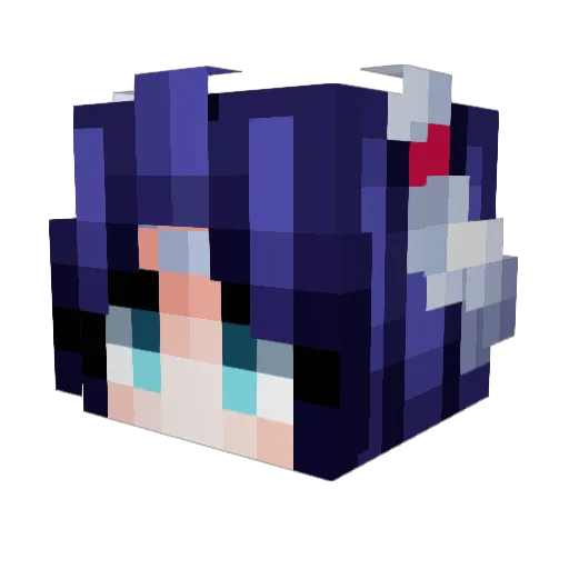 BOSHIIIIII Minecraft avatar head, 3D render