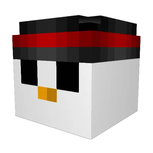 BOSS700 Minecraft avatar head, 3D render