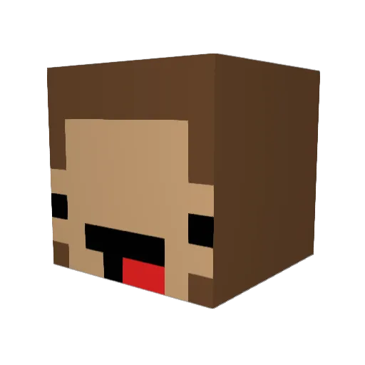 BOSSBABY1221 Minecraft avatar head, 3D render