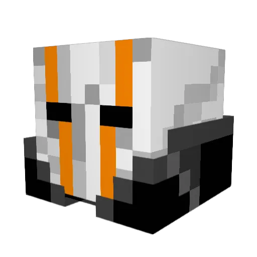 BOSSCRAFT_15 Minecraft avatar head, 3D render