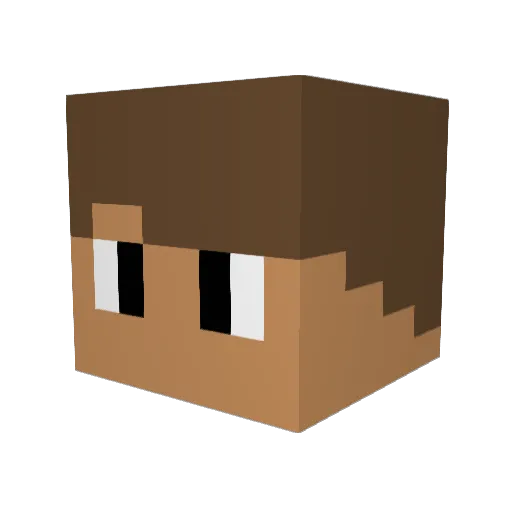BOSSMAX4000 Minecraft avatar head, 3D render