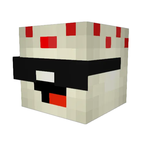 BOSSNEOGURI Minecraft avatar head, 3D render