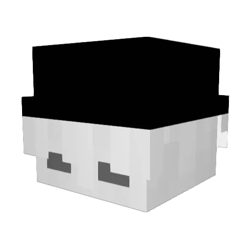 BOSS_33 Minecraft avatar head, 3D render