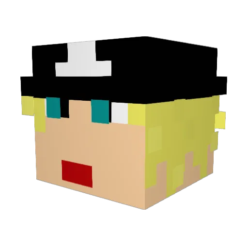 BOSS_SWAT Minecraft avatar head, 3D render