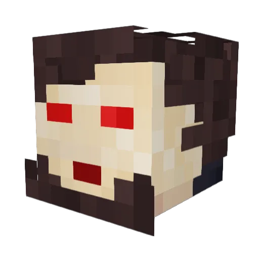 BOTDADGAMIN Minecraft avatar head, 3D render