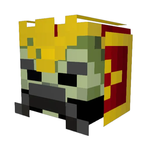 BOTHACKER Minecraft avatar head, 3D render