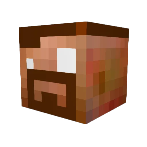 BOTHMAN Minecraft avatar head, 3D render