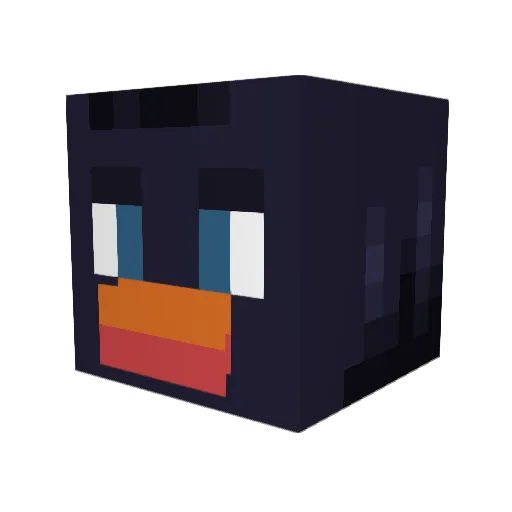 BOTRye Minecraft avatar head, 3D render