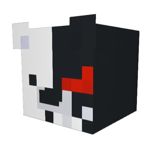BOT_Clixi Minecraft avatar head, 3D render