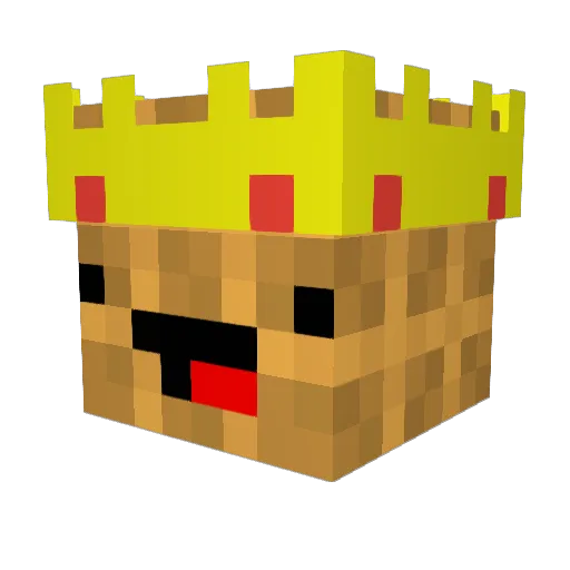 BOT_Keven Minecraft avatar head, 3D render